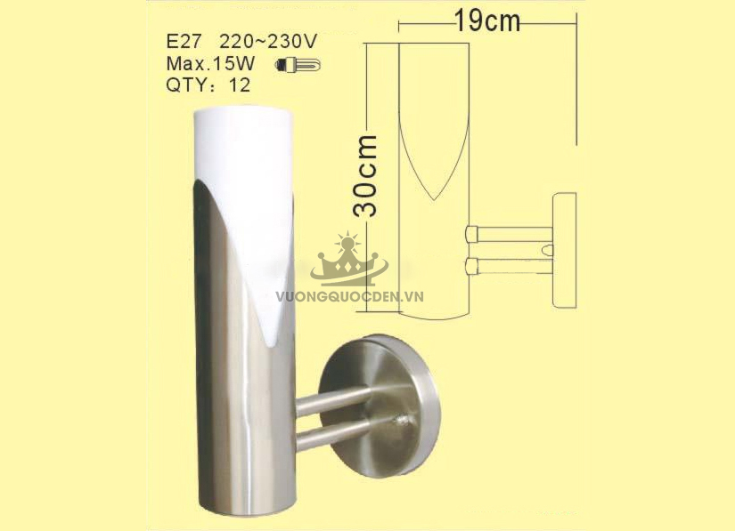 Đèn tường nhập khẩu châu âu ROL215-1